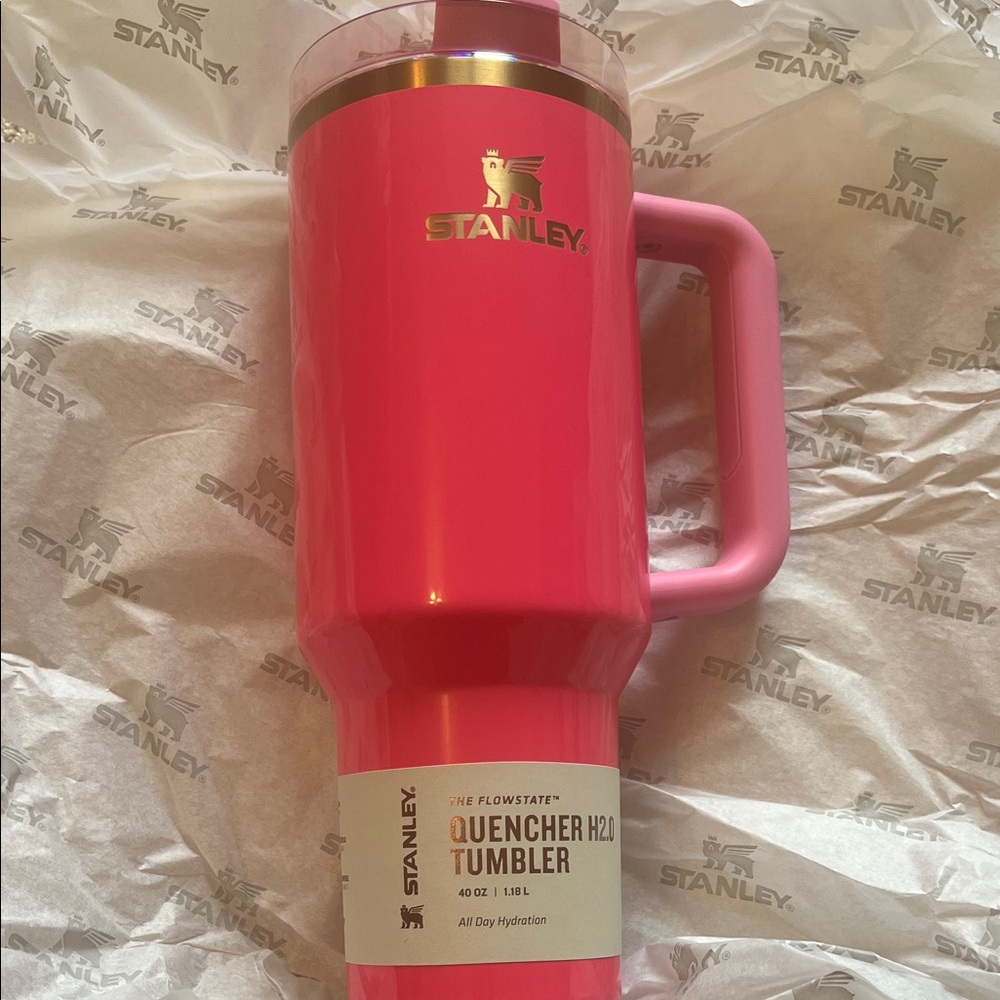 40oz Stanley Pink Parade Insulated Quencher Travel Mug with Handle-Brand New